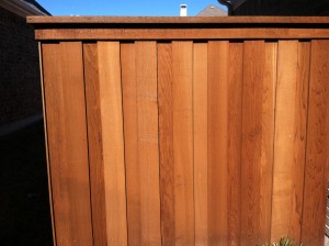 cedar wood privacy fence Denton tx 8 ft board on board