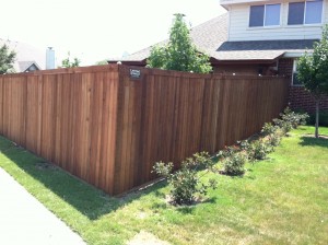 6 ft Tall Cedar Wood Fence - Standard Fence