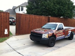 Sliding wood gate automatic electric driveway Lewisville tx