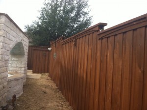 privacy fence Lewisville tx wood 8 ft board on board fences Lewisville