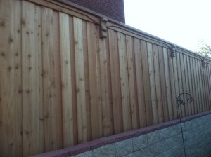 wood privacy fence Lewisville tx 8 ft board on board fences