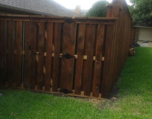 Shadow Box Style Cedar Fence