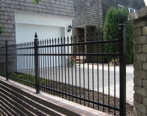 wrought iron fence installation metal fences steel fencing