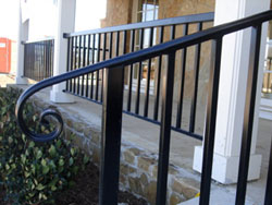 iron handrails highland village fence companies